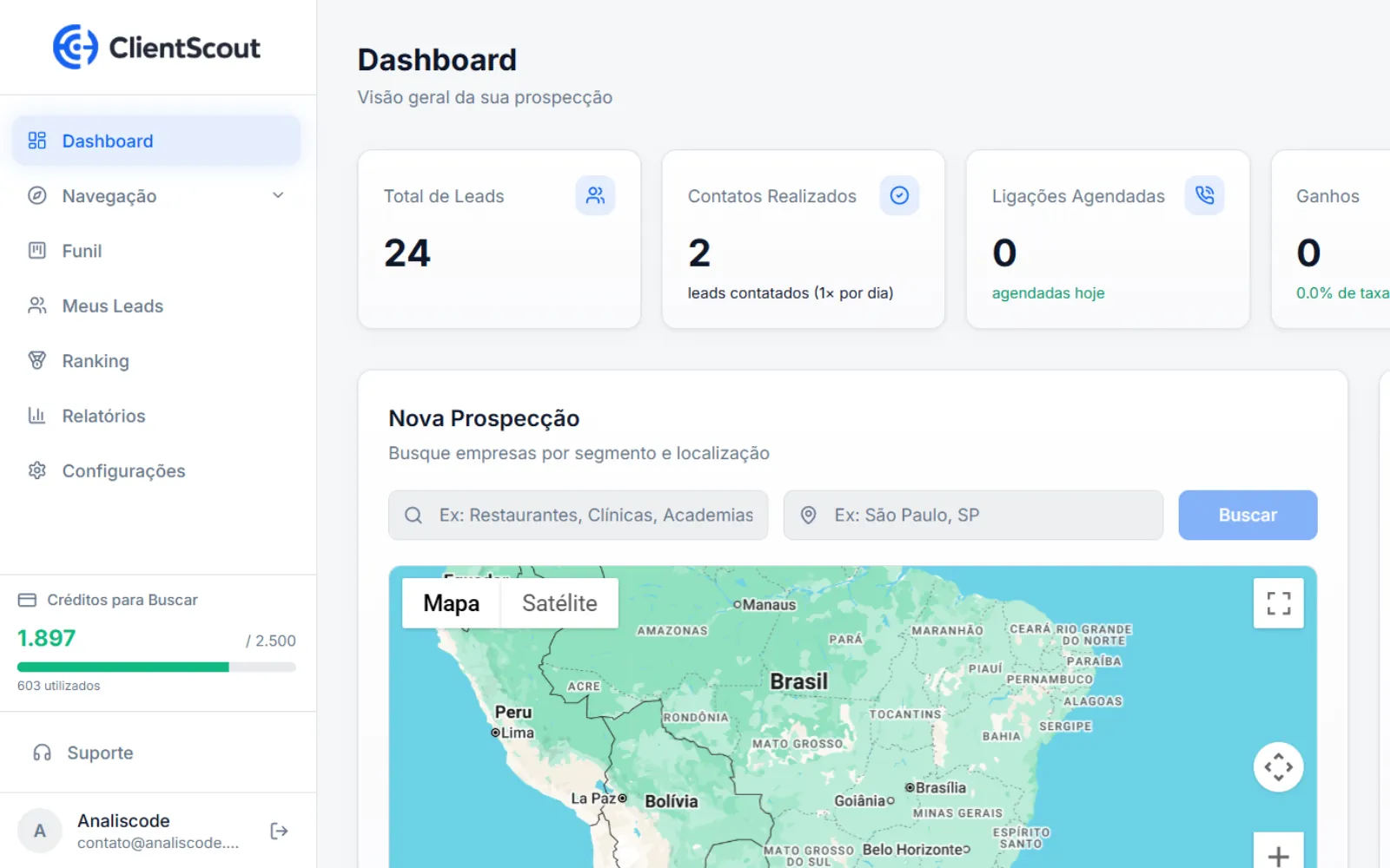 ClientScout — Sistema de Prospecção