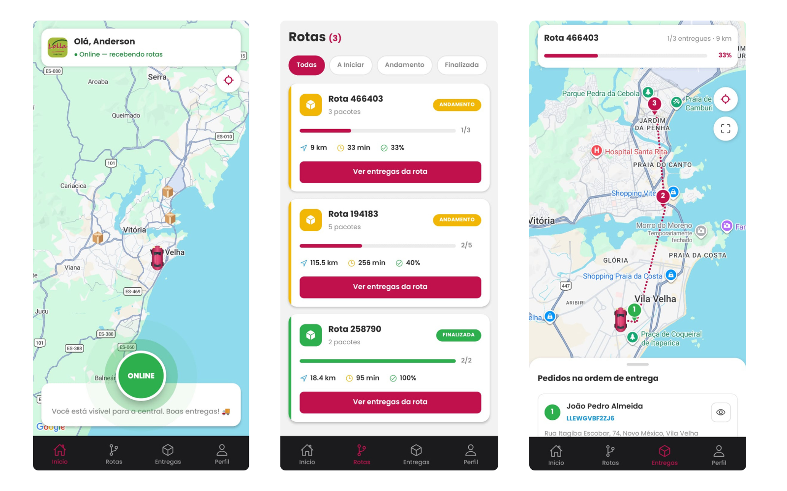 Lolla Express — Gestão de entregas e rotas integrado com O Boticário